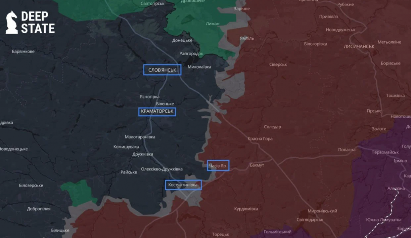 Підрозділи ЗСУ в Часовому Яру можуть потрапити в оточення: що відбувається на фронті