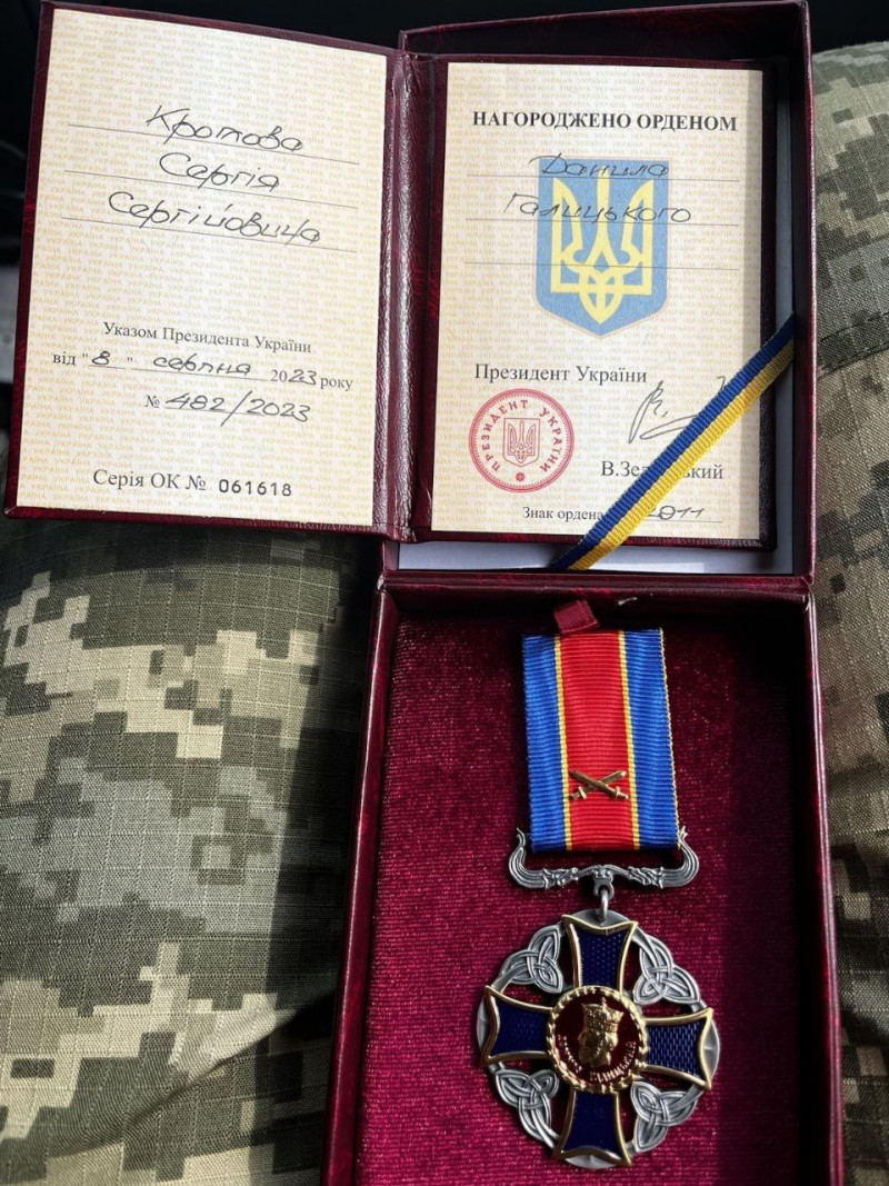 Військовий з волинської бригади отримав державну нагороду від Володимира Зеленського. Фото