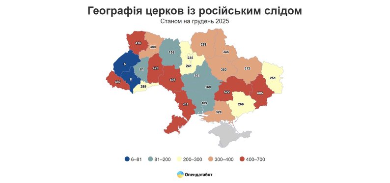 Скільки храмів московського патріархату налічується на Волині