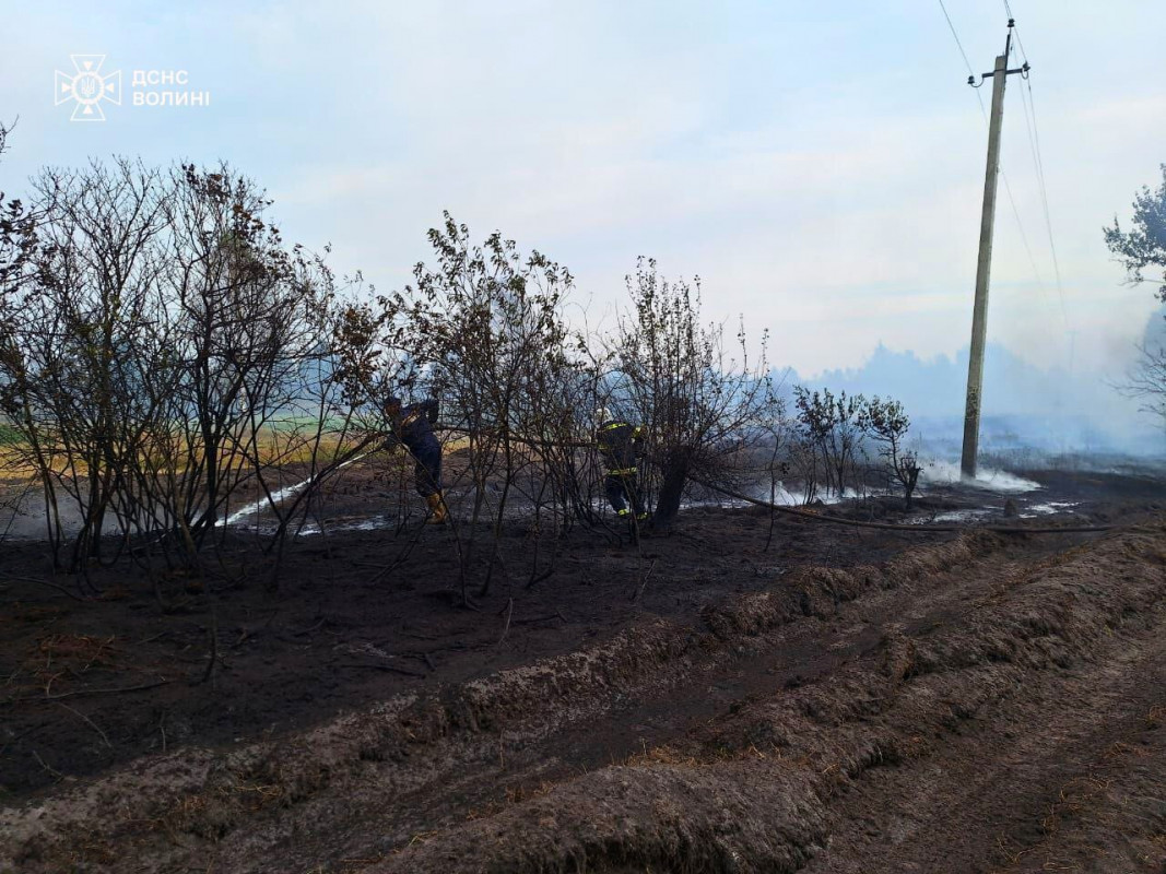 На Волині триває боротьба з пожежами торфу