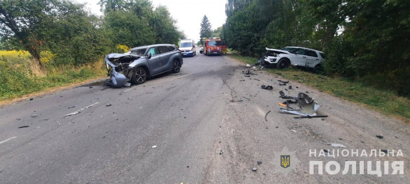 ДТП на Волині: водія «Форда» госпіталізували, травмовані пасажири обох авто