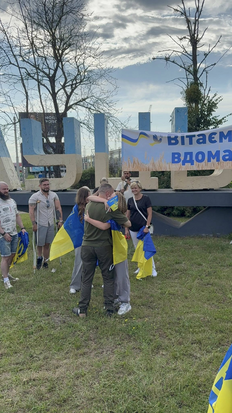 У Луцьку зустріли офіцера 14-ї бригади Бориса Василенка, який майже рік провів у полоні