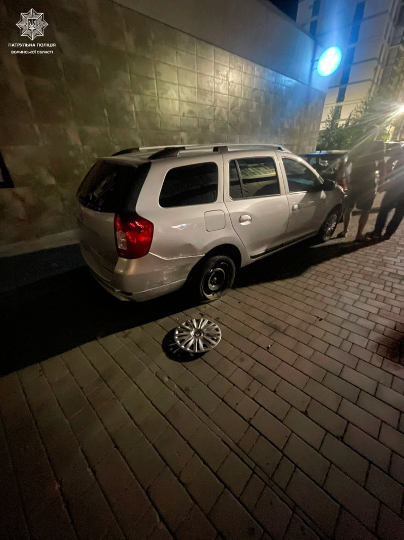 ДТП у Луцьку: нетверезий водій без посвідчення врізався в два авто