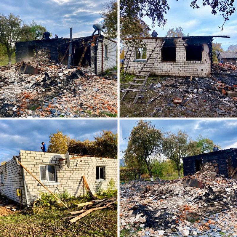 На Волині згорів будинок батьків військового, який захищає Україну з перших днів війни: потрібна допомога