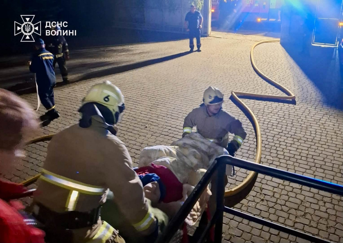 Під Луцьком сталася пожежа в пансіонаті для людей похилого віку: постраждали шестеро людей