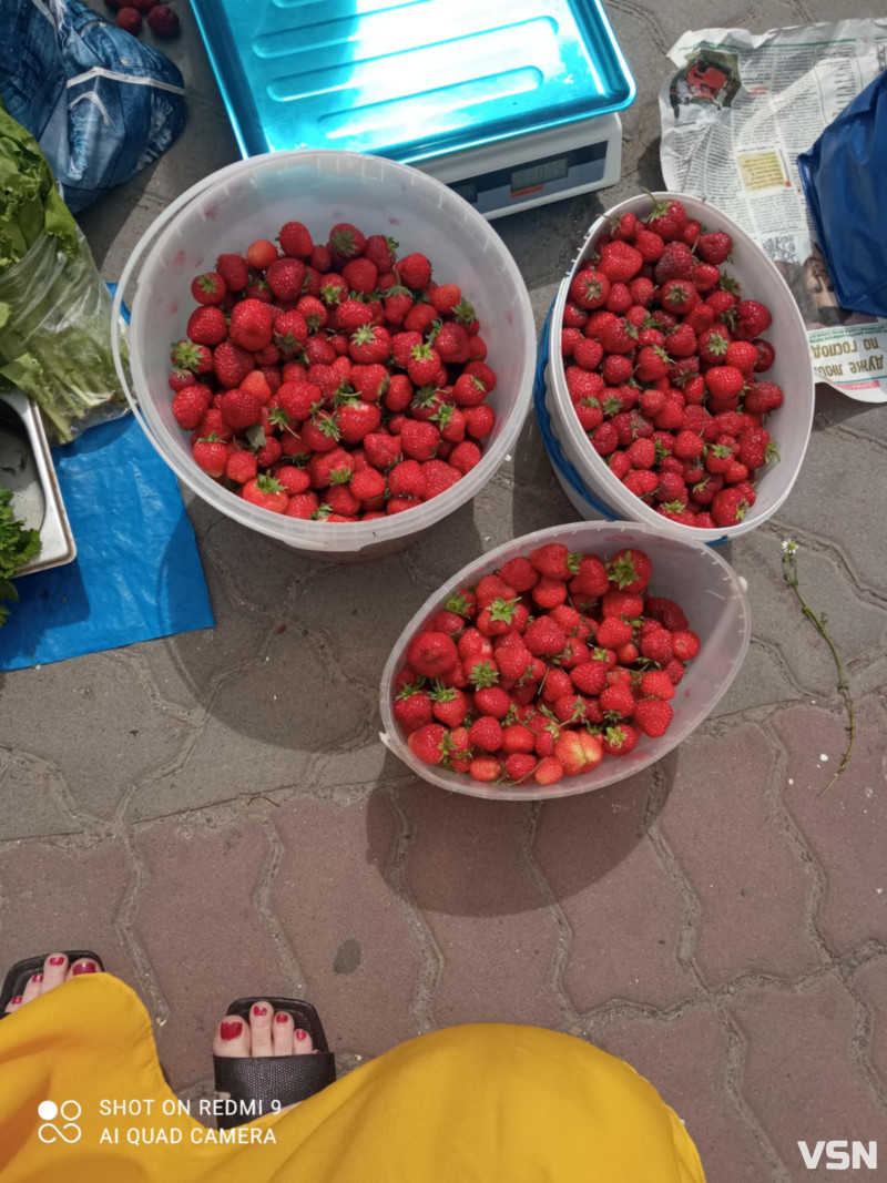 Скільки у Луцьку коштує полуниця на ринку