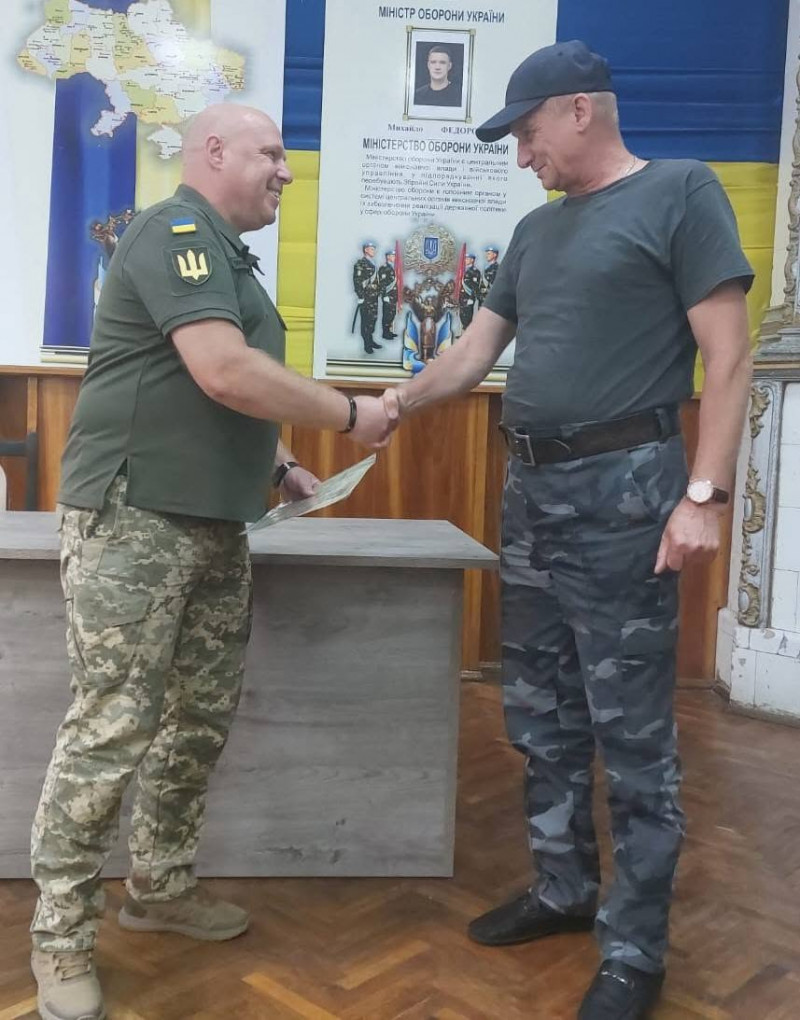 Ветерана 14-ї ОМБр нагородили медаллю Міністерства оборони України