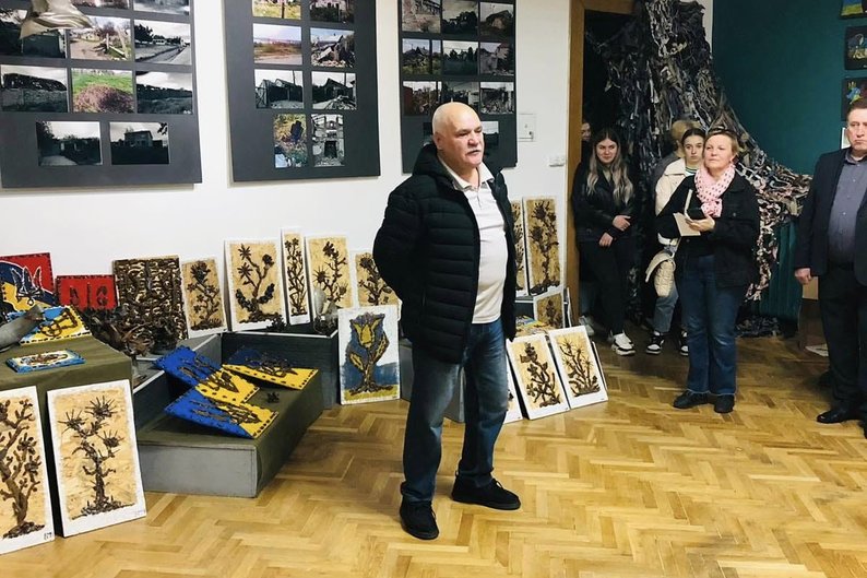 В Луцьку відкрили виставку з уламків снарядів та ракет
