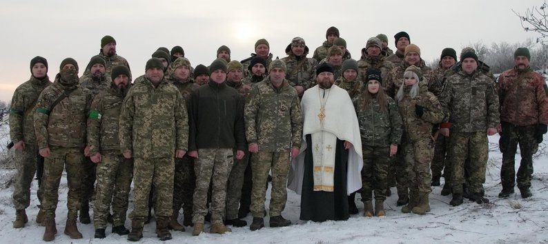 Бійці двох волинських бригад відзначили Водохреще. ФОТО