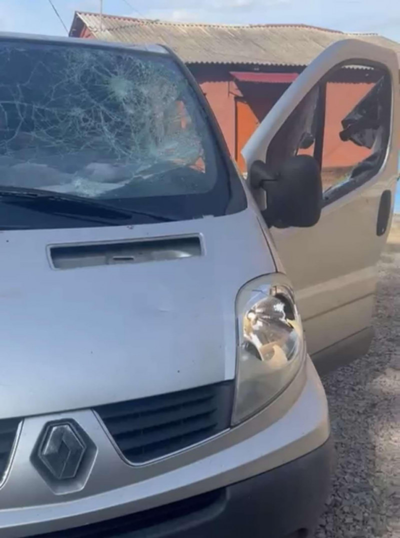 У Волинському ТЦК показали наслідки нападу на службове авто у селі Соловичі