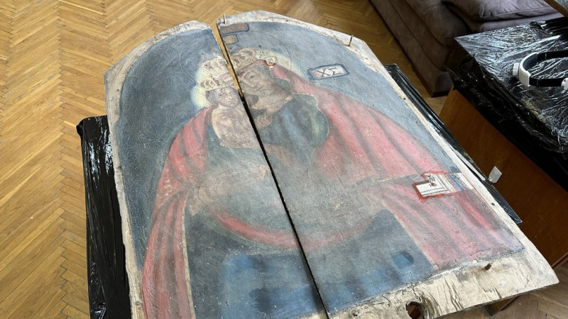 На Волині реставрують ікону XVIII століття, яку знайшли на горищі сільської церкви
