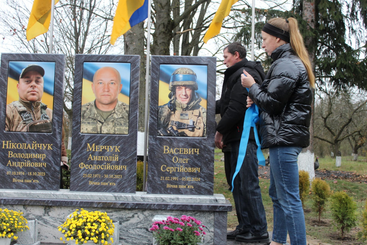 У селищі на Волині освятили Алею Слави на честь загиблих односельців