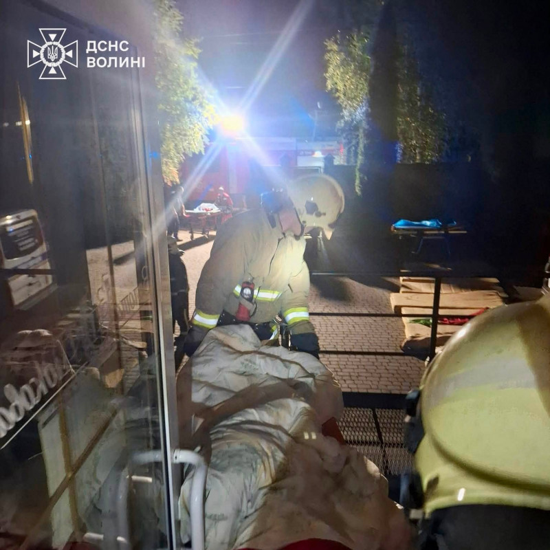 Під Луцьком сталася пожежа в пансіонаті для людей похилого віку: постраждали шестеро людей