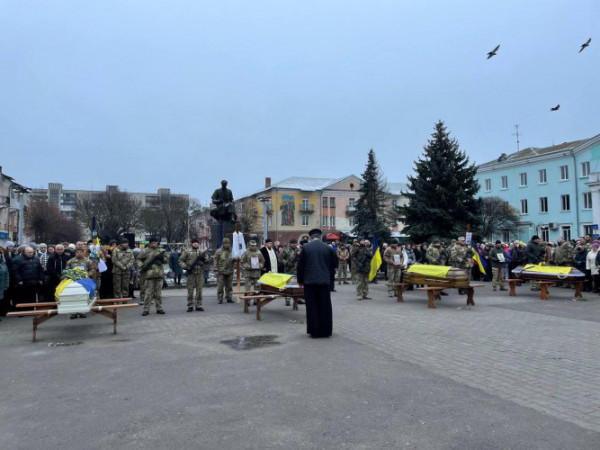 На Волині зустріли тіла чотирьох загиблих Героїв