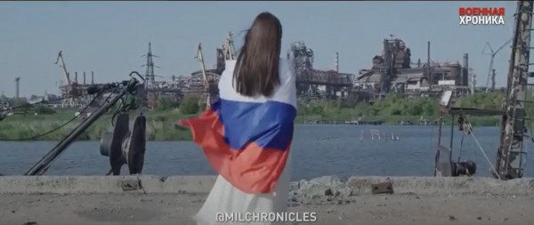 Нічого людського: пропагандисти зняли кліп на руїнах «Азовсталі»