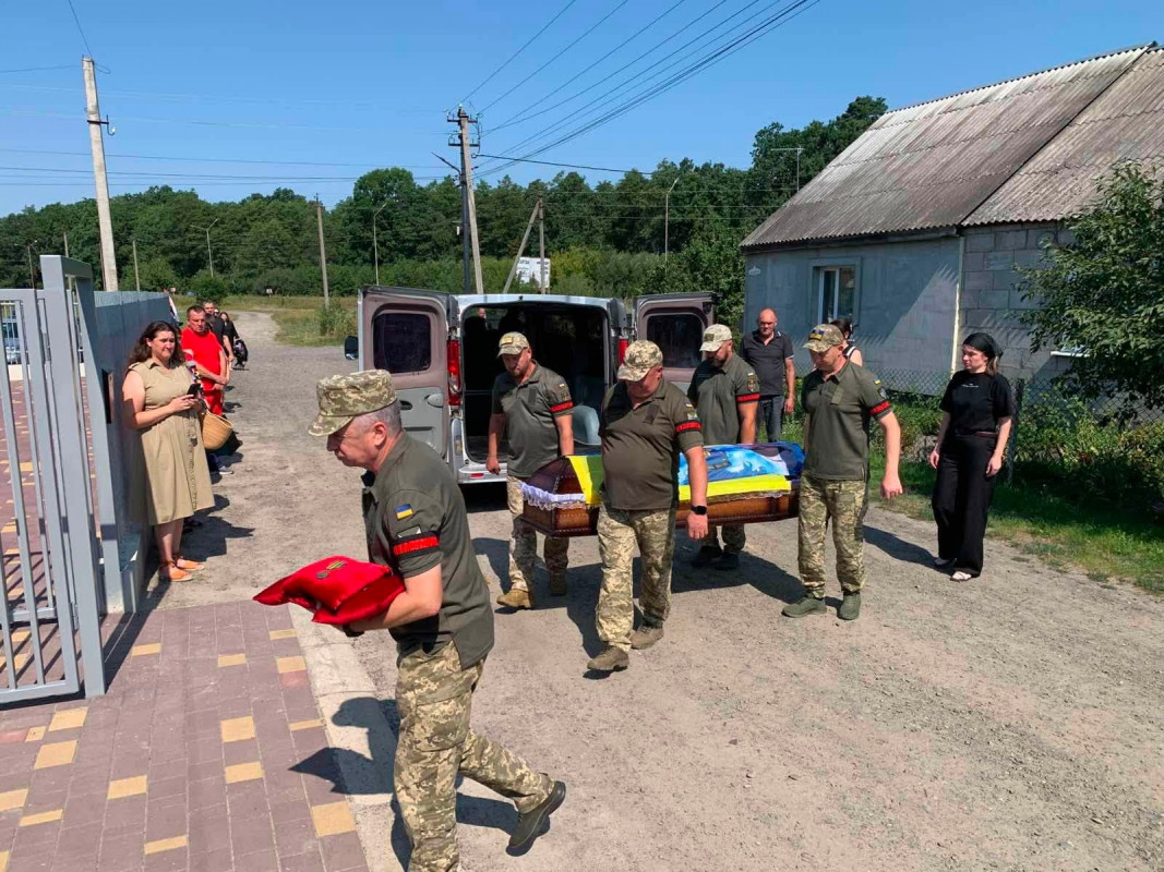 На Волині поховали Героя Богдана Рибіченка, який загинув майже рік тому