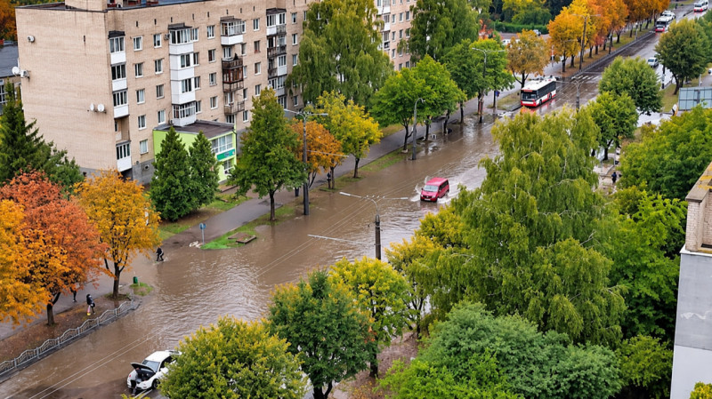 У Луцьку готують зливову каналізацію до осінніх дощів: де можливі підтоплення