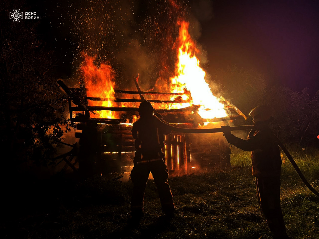 На Волині загорілись авто і хлів: винні техніка і дитячі забавки з вогнем