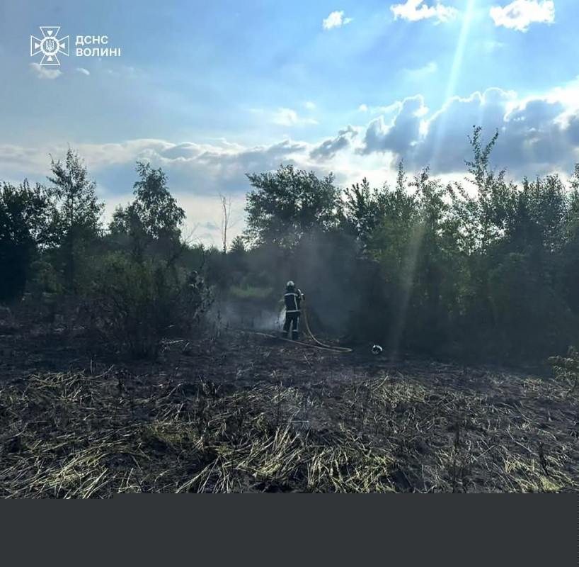У трьох районах Волині досі гасять торфовища: за добу ліквідували чотири пожежі в екосистемах
