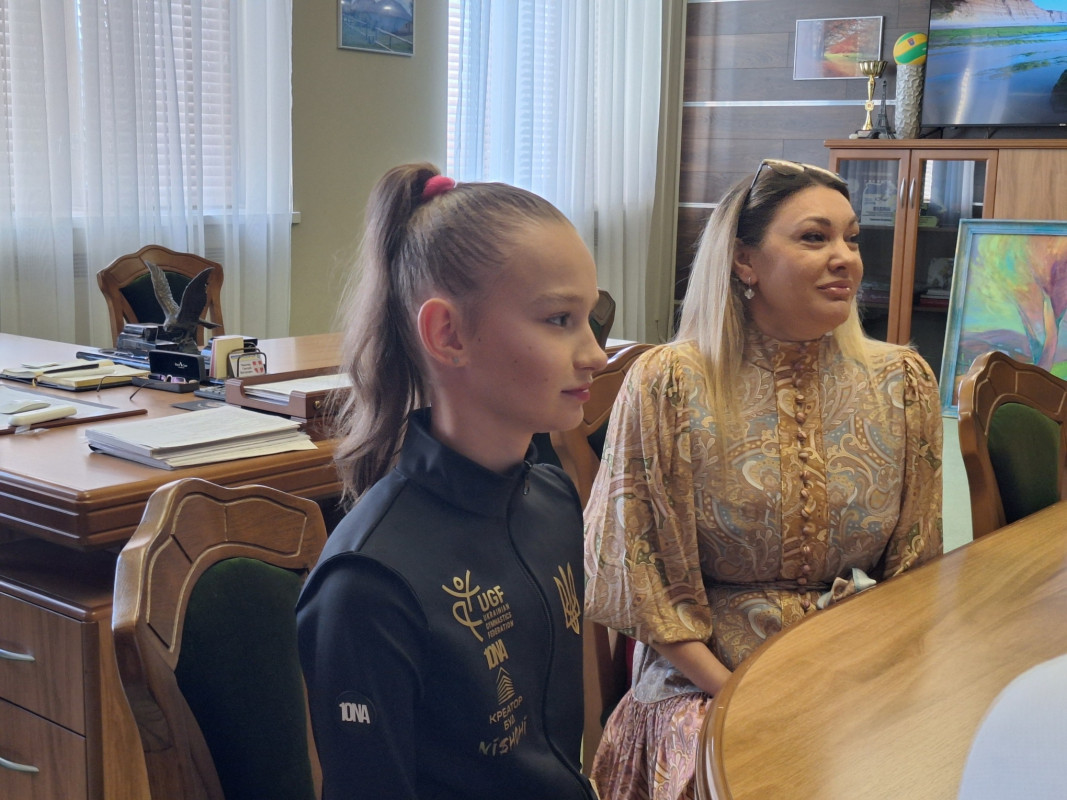 На Волині привітали 14-річну Маргариту Мельник, яка виборола «золото» на Чемпіонаті Європи з гімнастики