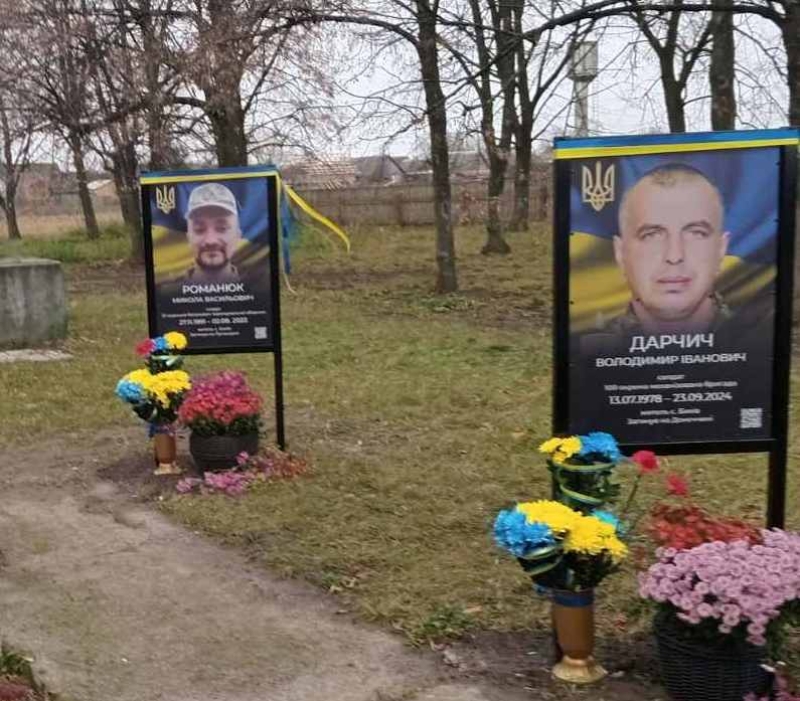 У громаді на Волині урочисто відкрили Алею Слави