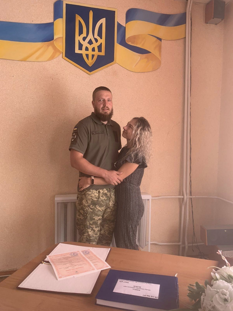 Війна коханню не завада: на Волині одружився військовий 