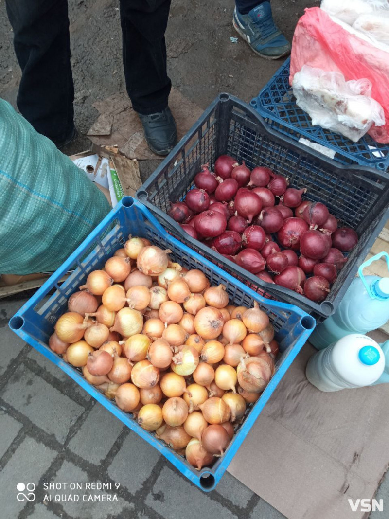 Скільки коштує цибуля на ринку у Луцьку
