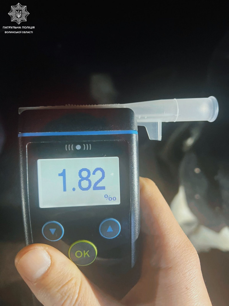 На Волині під час комендантської години зупинили п’яну 55-річну водійку