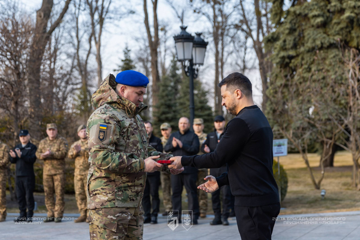 Президент відзначив командира «Любарта» орденом Богдана Хмельницького ІІІ ступеня