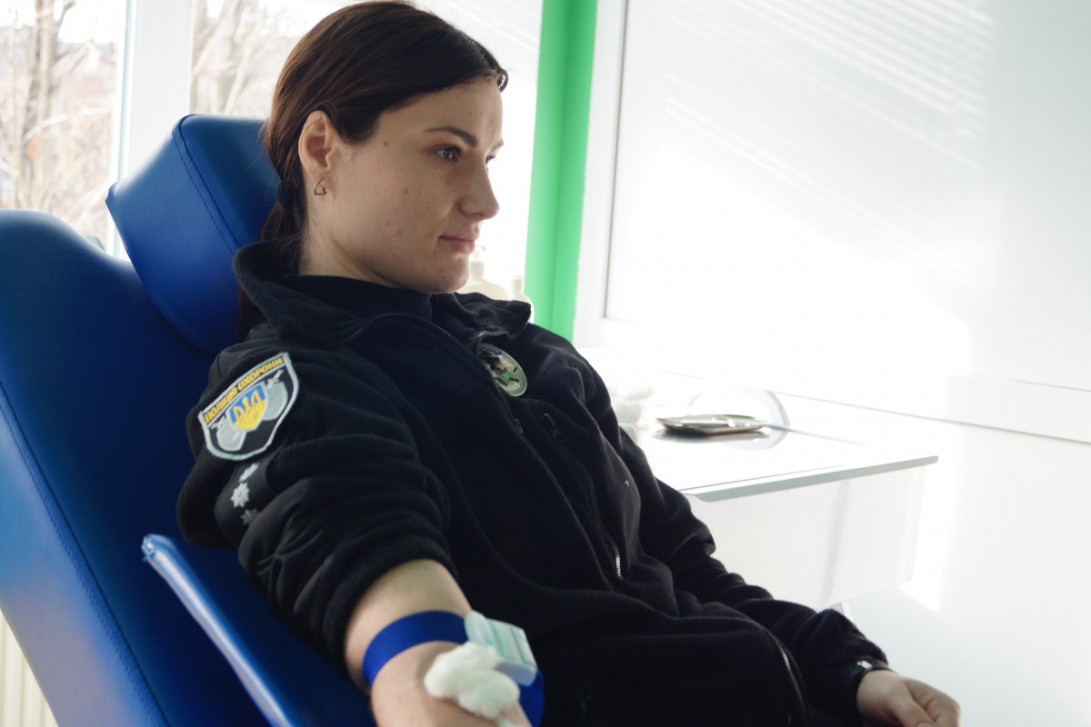 Понад 3 літри донорської крові: поліцейські охорони Волині долучилися до загальнонаціональної акції