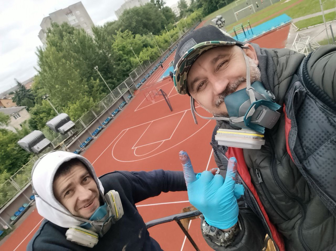 У Луцьку створили мурал на честь убитих у Німеччині українських баскетболістів