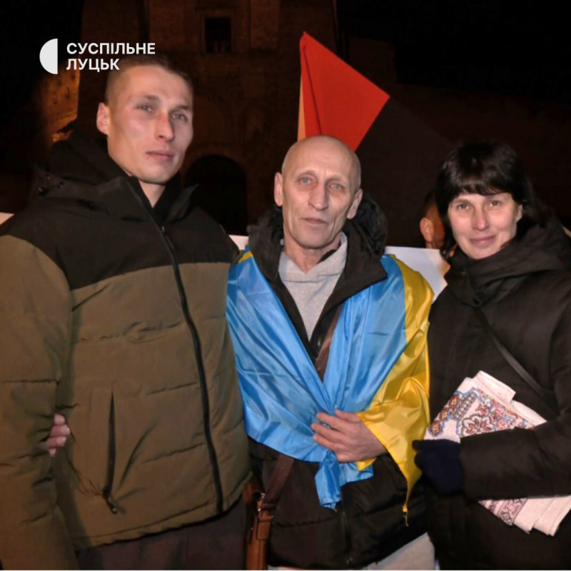 У Луцьку зустріли захисника Віталія Войтовича, який повернувся з полону