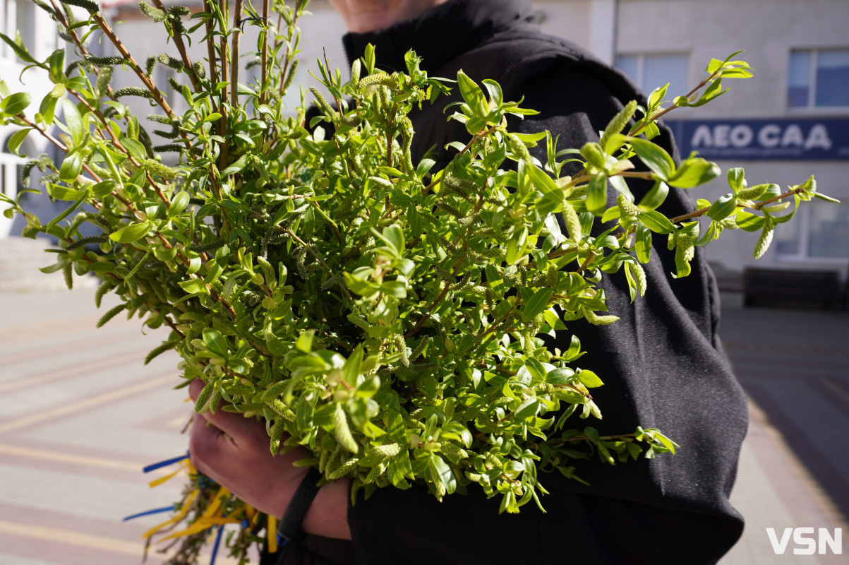 Сотні вірян прийшли освячувати вербу у головний собор Луцька. Фоторепортаж
