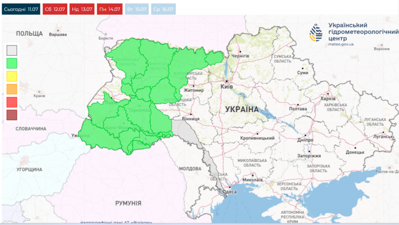 Волинь та дві області України може затопити: де очікувати негоди