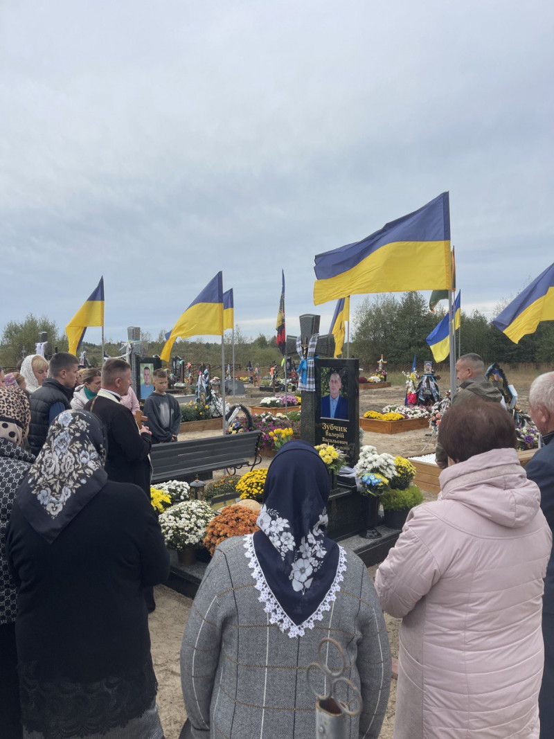 У річницю загибелі вшанували пам'ять воїна Валерія Зубчика з Волині