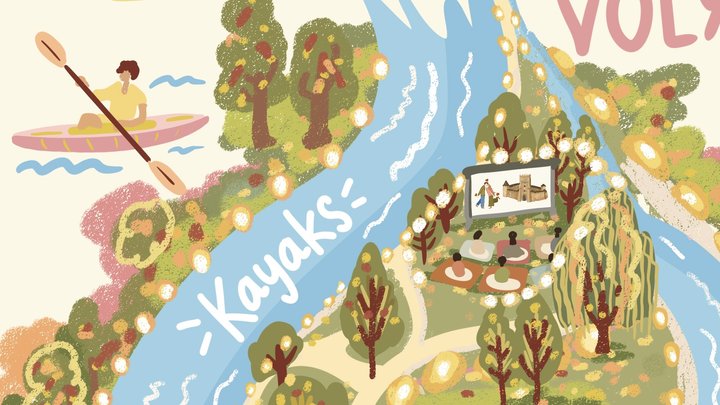 Луцьк як маленька казка: ілюстраторка створила незвичайну мапу міста