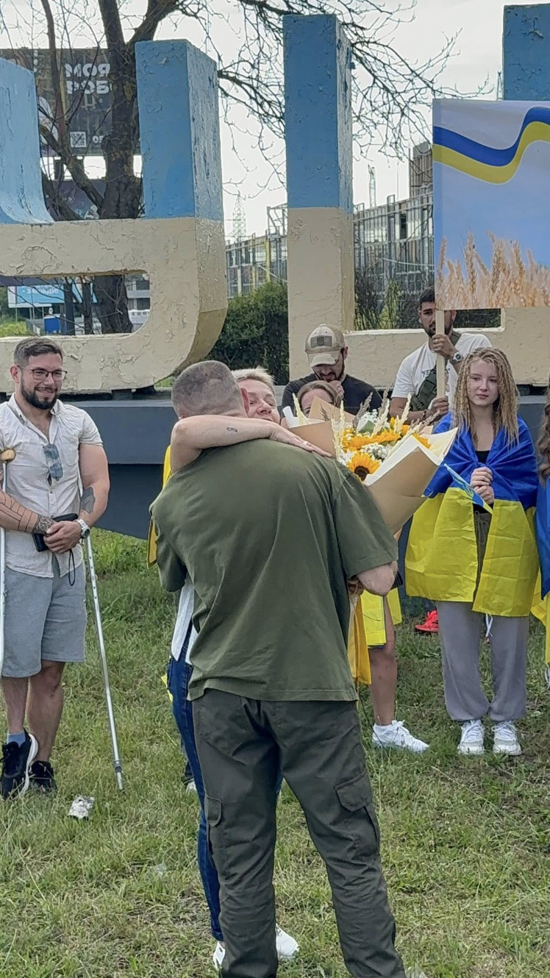 У Луцьку зустріли офіцера 14-ї бригади Бориса Василенка, який майже рік провів у полоні
