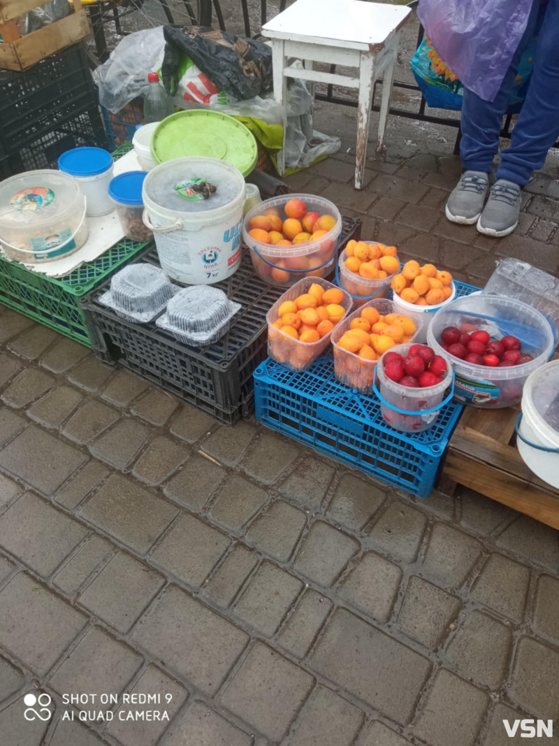 Скільки коштують абрикоси, лохина та огірки з помідорами на ринку в місті на Волині: огляд цін