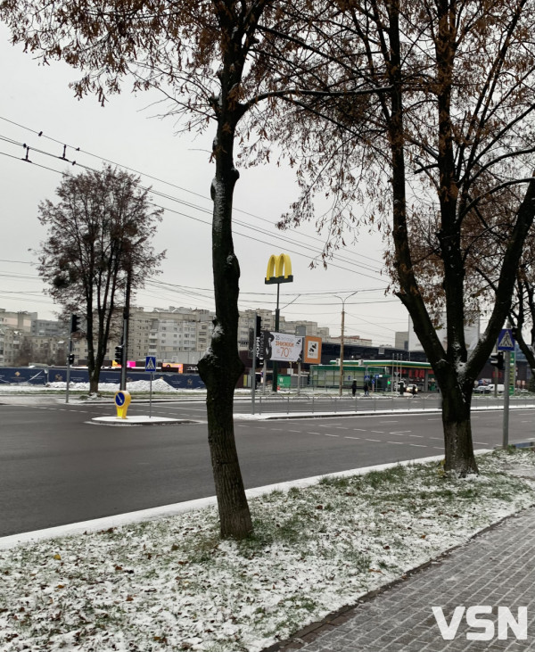 Перший сніг і мороз у Луцьку: чи очищені дороги і  тротуари