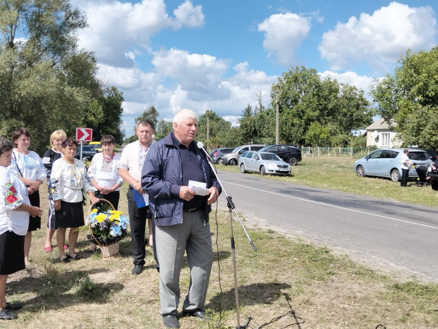На Волині відкрили пам’ятний хрест трьом воякам УПА, які загинули в бою
