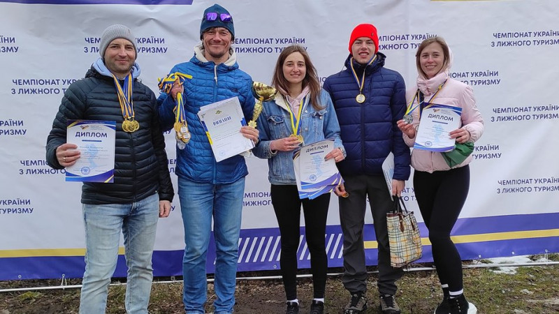 Луцька збірна – перша на чемпіонаті України  з лижного туризму
