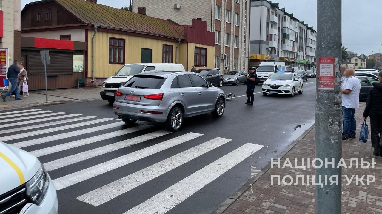 На Волині померла жінка, яку збило авто на пішохідному переході