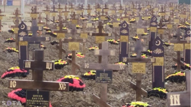Десятки нових могил: в Росії показали, кладовище «Вагнера», що шалено розширяється. Відео
