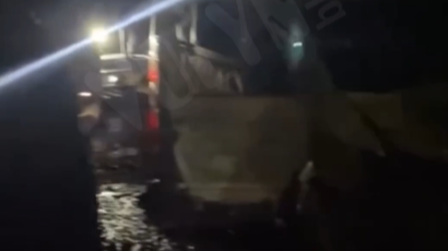 Бус згорів дотла поблизу траси Луцьк–Ковель: полум’я охопило авто біля заправки