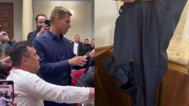 Новий скандал у Раді: Тищенко назвав Гончаренка «півнем» і порвав йому штани. Відео