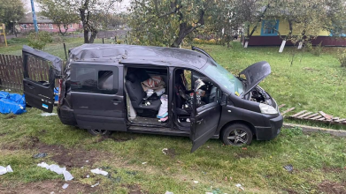 ДТП на Волині: авто злетіло в кювет, травмувалися п’ятеро жінок