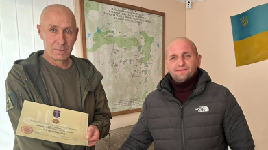 Воїна з Волині Олександра Лукʼянчука нагородили медаллю «За поранення»