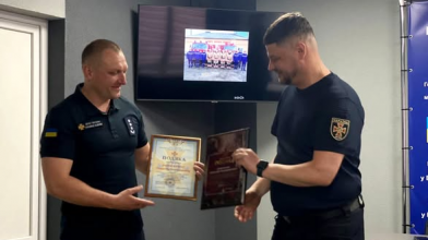 На Волині провели на заслужений відпочинок досвідченого рятувальника