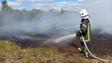 На Волині горіло торфовище
