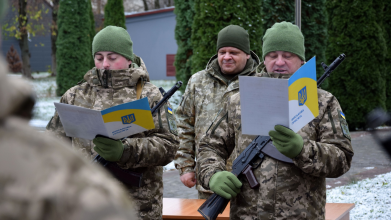 На Волині прикордонники склали військову присягу і стали на захист України